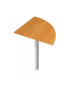 ANGOLARE 90° 80x80cm + GAMBA SUPPORTO in metallo x SCRIVANIE EASY