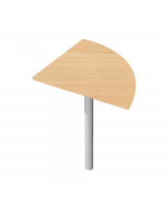 ANGOLARE 90° 80x80cm + GAMBA SUPPORTO in metallo x SCRIVANIE  EASY