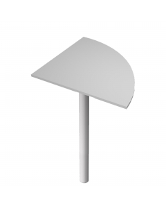 ANGOLARE 90° 80x80cm + GAMBA SUPPORTO in metallo x SCRIVANIE  EASY