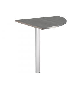 ANGOLARE 90° 80x80cm + GAMBA SUPPORTO in metallo x SCRIVANIE EASY