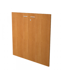 COPPIA ANTE in MELAMINICO con serratura  x libreria bassa L76cm