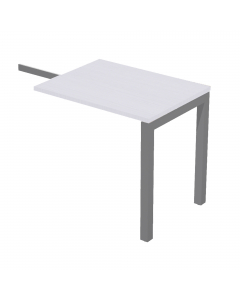 Allungo laterale reversibile destro o sinistro per Scrivania serie Easy Plus. Dimensioni: L80 x P60 x H74,6cm.