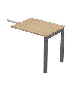 Allungo laterale reversibile destro o sinistro per Scrivania serie Easy Plus. Dimensioni: L80 x P60 x H74,6cm.