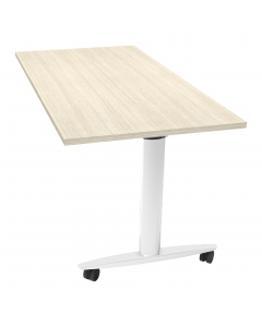 Tavoli multifunzione con meccanismo di ribaltamento del piano (sp. 25 mm). Il meccanismo brevettato di ribaltamento del piano presenta un sistema di frizionamento regolabile dell'apertura/chiusura per il massimo comfort dell'utilizzatore. Le gambe sono do