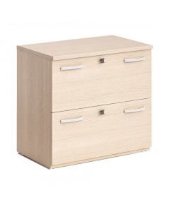 Mobile classificatore per cartelle sospese a due cassetti con serratura su entrambi. Piedini regolabili in altezza. Dimensioni: L80 x P46 x H73cm.
In ognuno dei due cassetti ci stanno 2 file di cartelle sospese con interasse 330 mm (la larghezza interna d