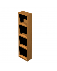 LIBRERIA ALTA A GIORNO con 3 ripiani spostabili + 1 fisso. Dimensioni: L40 x P32 x H196 cm. Ampia gamma di librerie componibili profondità 320mm, costituita da mobili in due altezze 196 e 81,5 cm, due larghezze 76 e 40 cm, più mobile ad angolo: in qualsia