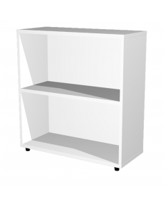 LIBRERIA BASSA A GIORNO con 1 ripiano. Dimenzioni: L76 x P32 x H81,5 cm. Ampia gamma di librerie componibili profondità 320mm, costituita da mobili in due altezze 196 e 81,5 cm, due larghezze 76 e 40 cm, più mobile ad angolo: in qualsiasi ambiente è possi
