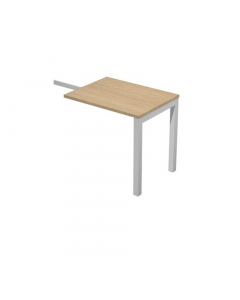 Allungo reversibile dx/sx per scrivanie a postazione singola. Dimensioni: L80 x P60 x H72,5cm. Le scrivanie per postazione singola o multipla, sono in bilaminato nobilitato melaminico conforme alle norme UNI e EN classe E1, antigraffio ed antiriflesso, ha