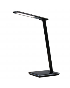 Lampada a LED 6,4W integrato (non sostituibile) dal design essenziale ed elegante; lo spessore della testa non supera 1 cm. Ideale per lo smart working in quanto occupa poco spazio sul piano e si può piegare e riporre facilmente in un cassetto o in una bo