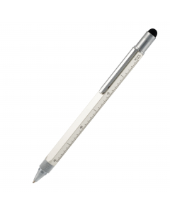 PENNA A SFERA CON 9 FUNZIONI: SCRITTURA, TOUCH SCREEN, 3 SCALE GRADUATE, RIGHELLO, CACCIAVITE A STELLA, CACCIAVITE A TAGLIO, LIVELLA . ASSORTIMENTO IN 3 COLORI NERO, ARGENTO E GIALLO.
