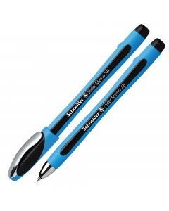 Penna a sfera Slider Memo XB con tecnologia Viscoglide®, inchiostro ultra scorrevole e asciugatura istantanea. Impugnatura gommata per il massimo comfort. 
Punta XB. Colore nero.