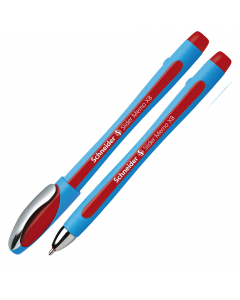 Penna a sfera Slider Memo XB con tecnologia Viscoglide®, inchiostro ultra scorrevole e asciugatura istantanea. Impugnatura gommata per il massimo comfort. 
Punta XB. Colore rosso.
