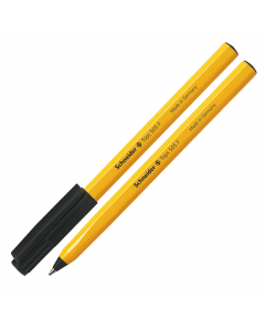 Penna a sfera con cappuccio a clip rimovibile. Punta in acciaio inox resistente all'usura. 
Punta F. Colore ink : nero.