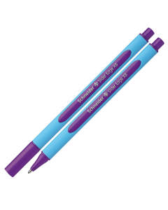 Penna a sfera Slider Edge con tecnologia Viscoglide®, inchiostro ultra scorrevole e asciugatura istantanea. Fusto gommato ergonomico, triangolare per una postura rilassata della mano. 
Punta XB. Colore viola.