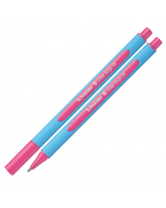 Penna a sfera Slider Edge con tecnologia Viscoglide®, inchiostro ultra scorrevole e asciugatura istantanea. Fusto gommato ergonomico, triangolare per una postura rilassata della mano. 
Punta XB. Colore rosa.