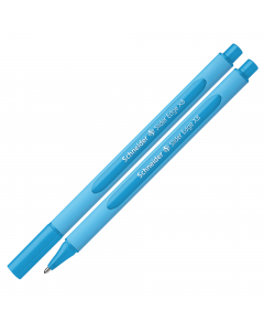 Penna a sfera Slider Edge con tecnologia Viscoglide®, inchiostro ultra scorrevole e asciugatura istantanea. Fusto gommato ergonomico, triangolare per una postura rilassata della mano. 
Punta XB. Colore azzurro.