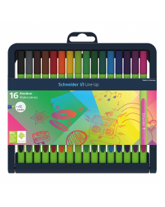 Fineliner con fusto prodotto per l'88% in plastica bio. Ampia gamma di colori. Tratto fine. Il fusto gommato a forma triangolare assicura una scrittura in tutto relax.
Tratto 0,4mm. Colori ass.
Confezione 16 pezzi.