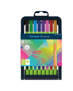 Fineliner con fusto prodotto per l'88% in plastica bio. Ampia gamma di colori. Tratto fine. Il fusto gommato a forma triangolare assicura una scrittura in tutto relax.
Tratto 0,4mm. Colori ass.
Confezione 8 pezzi.