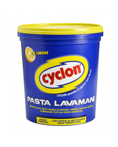Cyclon pasta lavamani al limone per rimuovere energicamente dalle mani lo sporco più difficile e resistente (grasso di motori, olio, nafta, ecc).