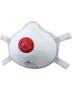 Mascherina monouso filtrante FFP3 in tessuto non tessuto con diverse fascie regolabili. Preconformata. Stringinaso regolabile. Valvola di espirazione alta performance. Giunto facciale integrato in tessuto antisudore. Scatola da 5 mascherine. Categoria DPI