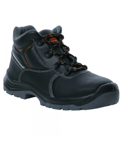 Scarpa alta metal free in pelle crosta pigmentata e lacci. Soletta ergonomica rimovibile studiata per assorbire gli urti nel tallone per alleviare la pressione sulle articolazionie. Isolamento termico. Stabilizzazione del piede durante la camminata. Collo