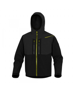 Giacca. Chiusura con zip antifreddo. Cappuccio fisso. 4 tasche.Tessuto Softshell 96% poliestere 4% elastan 3 strati laminati. Categoria DPI: 1. Certificazione CE. Conformità alla norma EN ISO 13688:2013.