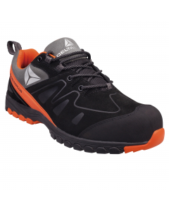 Scarpe basse scamosciate - S3 HRO SRC. Tomaia : pelle scamosciata (vacchetta), impermeabilizzata S3 con riforzi davanti in gomma. Fodera: non tessuto e mesh in poliestere. Soletta di pulizia : Staccabile preformata - Sopra poliestere su EVA. Suola : Salda
