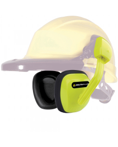 Cuffia antirumore per elmetto, regolabile in altezza. Archetto e padiglioni in ABS alta flessibilità. Padiglioni imbottiti di gomma piuma. Da utilizzare direttamente sull'elmetto o con il porta visiera VISOR HOLDER. Da usare con elmetti da cantiere GRANIT