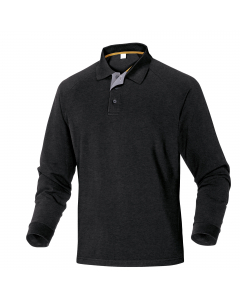 Polo maniche lunghe (coordinato gamma MACH). Polsini bordo a coste. Maglia trapuntata 100% cotone 210 g/m².  Taglie disponibili: dalla S a 3XL . Questo dispositivo non è un D.P.I.
