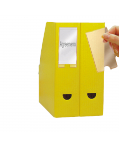 Portaetichette in polipropilene autoadesivi, permanenti e trasparenti, dotati di etichette di carta scrivibili, stampabili e intercambiabili. Comoda apertura a semicerchio che permette di inserire e rimuovere agevolmente gli inserti. Ideali per contrasseg