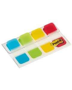 Segnapagina autoadesivo scrivibile e riposizionabile formato 15,8x38mm, utile per archiviare o da utilizzare come divisorio. Doppio spessore per mantenere la rigidità. Colori classici: turchese, lime, giallo, rosso.