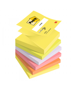 Incollatura a fisarmonica un foglietto tira l'altro. Utilizzabili con uno dei tanti dispenser per foglietti Post-it Z- Notes. Ogni blocchetto contiene 100 foglietti riposizionabili.
Formato 76x76 mm. Colori assortiti neon.