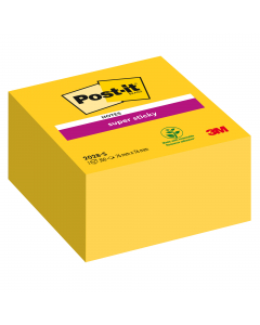 I foglietti Post-it Super Sticky nel colore giallo oro, non passano mai inosservati. Grazie all'adesivo rinforzato si attaccano praticamente ovunque e non lasciano traccia. Ideali per superfici difficili o verticali. Blocchetti da 90 fogli cad. nel colore