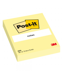 L'originale blocchetto adesivo riposizionabile da 100 fogli, nel classico colore Giallo Canary. Confezione da 12 pezzi.
Formato 76 x 51mm. Nuove confezioni in cartoncino riciclato.