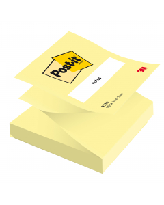 Incollatura a fisarmonica un foglietto tira l'altro. Utilizzabili con uno dei tanti dispenser per foglietti Post-it Z- Notes. Ogni blocchetto contiene 100 foglietti riposizionabili. Formato 76x76 mm. Colore Giallo Canary. Nuove confezioni in cartoncino ri