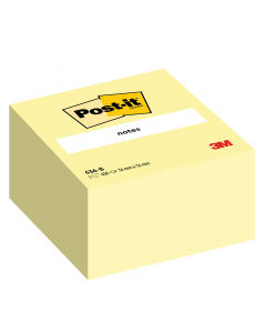 Il tradizionale Foglietto Post-it giallo Canary nel formato 76 x 76mm in un blocco da 450 fogli. Per uno stile classico e discreto.