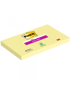 Blocchetti da 90 foglietti riposizionabili colore Giallo Canary. Grazie all'adesivo rinforzato si attaccano praticamente su tutte le superfici e non lasciano traccia. Ideali per superfici difficili o verticali. Formato 76 x 127mm. Nuove confezioni in cart