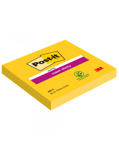 I foglietti Post-it Super Sticky nel colore giallo oro, non passano mai inosservati. Grazie all'adesivo rinforzato si attaccano praticamente ovunque e non lasciano traccia. Ideali per superfici difficili o verticali. Blocchetti da 90 fogli cad. nel colore