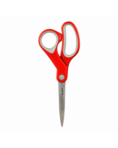 Forbici Comfort con lama in acciaio. Impugnatura comfort asimetrica. Lunghezza 18cm.