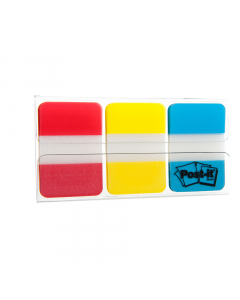 Segnapagina Post-it Index Strong 686 Medium autoadesivo scrivibile e riposizionabile, utile per archiviare o da utilizzare come divisorio. Doppio spessore per mantenere la rigidità. Formato 25x38mm. Assortito nei colori: rosso, blu, giallo.
