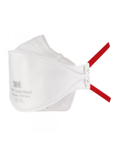 Il respiratore per polveri 3M™ Aura™ 9330+Gen3 è la terza generazione del respiratore 3M Aura più venduto, che offre una protezione delle vie respiratorie FFP3 confortevole e affidabile combinata con l'originale design pieghevole a 3 lembi. Presenta delle