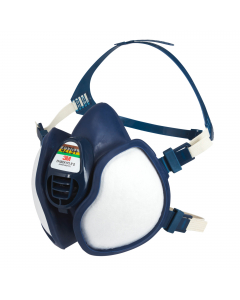 3M™ 4279+ offre Protezione delle vie respiratorie efficace, di immediato utilizzo e priva di manutenzione grazie alla semimaschera 3M™ 4279+. Un gruppo valvola recentemente migliorato aiuta a ridurre la resistenza all'espirazione per un miglior comfort di