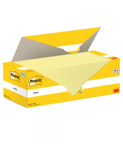 Value pack 18+6 blocchi foglietti Post-it® Notes, 100fogli 76x76mm giallo Canary.