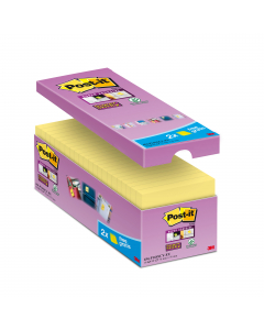 Blocchetti da 90 foglietti riposizionabili colore Giallo Canary. Grazie all'adesivo rinforzato si attaccano praticamente ovunque e non lasciano traccia. Ideali per superfici difficili o verticali.
Formato 76 x 76 mm.