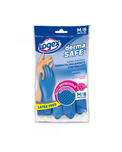 Guanti in nitrile per tutti i lavori domestici. Latex free, preservano da possibili reazioni allergiche correlate alle proteine del lattice di gomma naturale. Colore blu e interno felpato in cotone e bambù che assicura un’estrema morbidezza per le mani du