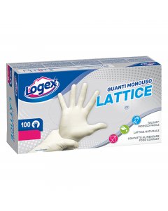 100 guanti in lattice naturale monouso, di taglia grande, intercambiabili mano dx/sx, leggermente talcati. Alta elasticità ed aderenza, eccezionale sensibilità al tatto. DPI categoria I. Certificazione CE. Conformità al regolamento (CE) n. 1935/2004.