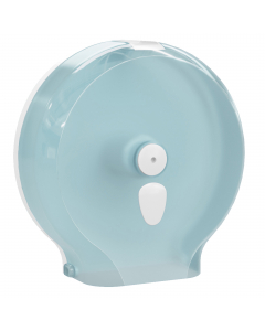 Distributore per carta igienica in rotolo nella versione Maxi contiene rotoli di diametro massimo: 32 cm. Realizzato in Italia con plastica riciclata Replast. Dimensioni: 370 x 130 x 130mm.
La linea REPLAST è una gamma nata da una tecnologia innovativa gr