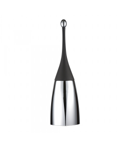 Per bagno, da appoggio a terra. Superficie colorata soft touch e acciaio lucido. Dimensioni: l12 x p12 x h48,5cm.