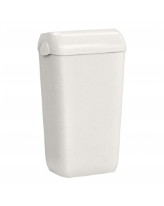 Cestino gettacarte completo di coperchio Hidden in in plastica e legno riciclati. Dimensioni: 545 x 225 x 335mm. Capacità 23 L. Utilizzabile a pavimento o parete. In dotazione, piastra di fissaggio per sospensione a parete e nascondi sacco. Dimensioni: 22