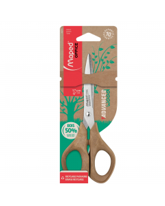 Lame e rivetti in acciaio inossidabile. Comfort e precisione per ogni tipo di impugnatura. Anelli ergonomici 3D realizzati al 50% in fibra di legno.Garanzia 10 anni. Blister in cartoncino kraft riciclato 85%. Disponibili in 3 formati.